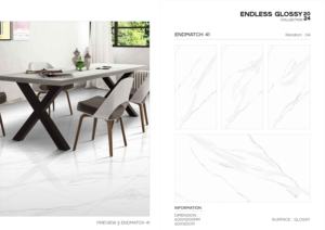 Baldosa de Porcelana Pulida de Lujo con Acabado Brillante, Formato Grande 600x1200, para Paredes y Pisos, Diseño Moderno para Interiores y Exteriores - Product Image 3