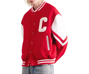 Veste de baseball universitaire en chenille 100% laine, personnalisée, brodée, hiver, grande taille, pour homme - Product Image 4