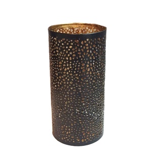 Iron Round <b>Tea</b> Light Holder With Decorative Modern Design Ideal for Home Decor Events and Stylish <b>Lighting</b> Accessories - Product Image 1