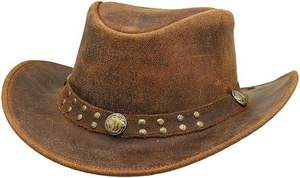 Cheap Price <b>Western</b> Cowboy Riding Racing Leather <b>Hats</b> Customized Logo Embroidery Plain Blank - Product Image 4
