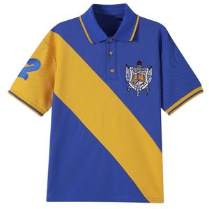 Polo Sigma Gamma Rho 22 SGRho Bleu Or – Vêtement grec haut de gamme pour femme – Polo élégant de la sororité - Product Image 3