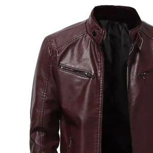 Veste de moto en cuir coupe-vent pour hommes approuvée CE Veste de motard élégante et durable pour l'hiver à un prix raisonnable à bas quantité minimale de commande - Product Image 4