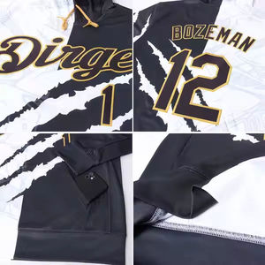 Custom Split Color Claw Design <b>Hoodie</b> - Personalized Team Name & Number Sports Pullover Custom Sports Team Apparel - Product Image 6
