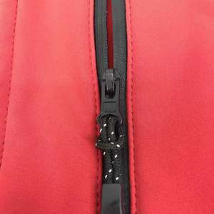 Jimieson Apparel Men's <b>Red</b> Polyester Puffer <b>Jacket</b> <b>Waterproof</b> Windproof Casual Winter Coat Regular Sleeve Solid Color Zipper - Product Image 2
