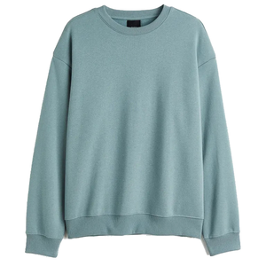 Sweat-shirt d'hiver en coton biologique 100% de haute qualité, brodé, en molleton, tricoté, col rond, grande taille, écologique - Product Image 1