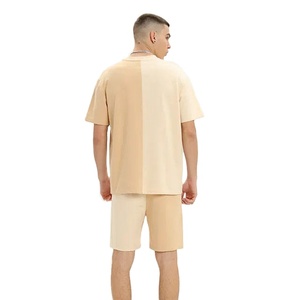 Nuevo Top venta al por mayor ropa de diseño transpirable fabricación en blanco liso 100% algodón polar hombres personalización conjuntos cortos precio barato - Product Image 2