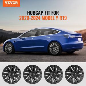 Tapacubos de 19 pulgadas para llantas de Model Y 2020-2024, ajuste perfecto, de ABS y PC, con cinta de sujeción y orificio para válvula. - Product Image 2