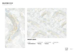 Azulejos de porcelana brillante de calidad de exportación elegantes, tamaño 600X1200, formato grande para interiores comerciales - Product Image 5