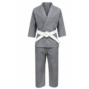 Kimono de judo de qualité supérieure pour l'entraînement aux arts martiaux, en tissu de coton robuste avec construction renforcée des genoux et des épaules - Product Image 2