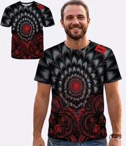T-shirt personnalisable pour homme, imprimé par sublimation, 100% coton, grande taille, coupe ample, séchage rapide, écologique - Product Image 3