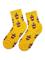 Logo personnalisé nourriture cheville chaussettes avec des motifs amusants hommes femmes nouveauté chaussette pour décontracté confortable vente en gros Vietnam usine