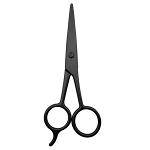 Stainless Steel Facial Hair Scissors Straight Barber Razor Rubber Salon Mustache Eyebrow Trimming Beard Thinning Scissors - Product Image 3