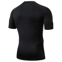 T-shirt de compression à motif loup personnalisé pour homme, séchage rapide, pour la gym, le fitness et le sport, impression par sublimation OEM