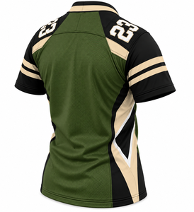 Jersey de la Liga de Fútbol Americano Masculino Más Vendido en 2026, Verde Oliva con Franjas Negras en las Mangas, Jersey Profesional Ligero OEM - Product Image 4
