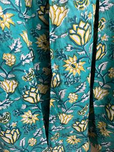 Robe indienne en coton imprimée à la main, style vintage, broderies florales, tunique longue, robe longue jusqu'au sol pour la saison estivale, très vendue - Product Image 2