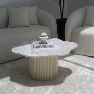 โต๊ะกาแฟหินอ่อนวานดานา เซโนวา นิมบัส สตาทัวริโอรูปทรงไม่สม่ำเสมอ พร้อมตัวเลือกสีฐาน 3 สี - Product Image 5