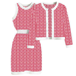 Fabricante de Suéteres, Conjunto de Cárdigan Personalizado para Mujer, Cárdigan de Hermandad, Conjunto de Suéter Elegante de 2 Piezas para Damas - Product Image 2