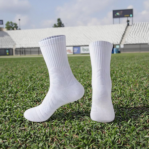 Professional Football Basketball <b>Socks</b> for Men Women Thick Terry Cushioned Performance Non-Slip <b>Breathable</b> Cotton Knitted Cuff - Product Image 1