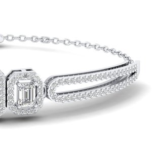 REYES Wholesale Price 925 Sterling <b>Silver</b> GRA Certified Moissanite <b>Bracelets</b> Luxury 14K <b>Solid</b> Gold Women Accessories Jewelry - Product Image 4