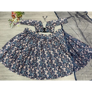 <b>Beautiful</b> Digital Print Party Jumpsuit Lehenga Choli for Festive Occasions - Product Image 3
