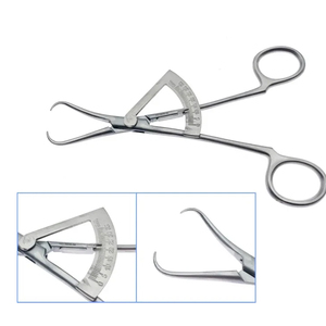 Pointed Bone Reduction Forceps With Rule Orthopedic Surgical Instrument Bone Holding Reduction Clamp Stainless Steel Reusable To - Product Image 2