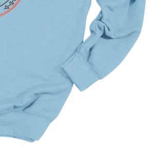 T-shirt bleu à manches longues et col rond avec motif en strass, haut décontracté pour tous les jours, streetwear, style de vie, vêtements confortables - Product Image 6