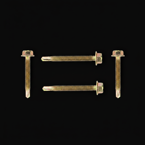 Vis autoperceuse à tête hexagonale en acier au carbone PDC classe 8, filetage standard, revêtement zinc/galvanisé/phosphate, mesure en pouces - Product Image 1