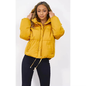 Veste matelassée streetwear pour femme, haute qualité, personnalisée, hiver, fermeture éclair, duvet - Product Image 1