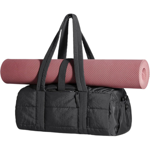 Unisex Fitness Duffle Bag With Yoga <b>Mat</b> Holder <b>Large</b> Capacity 30-40L Polyester Casual Sport Bag Zipper Closure Soft Handle - Product Image 1