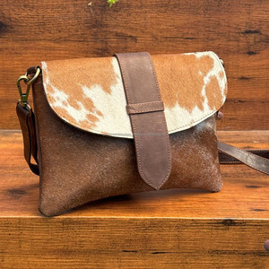 กระเป๋าหนังวัวสะพายข้างสำหรับผู้หญิง, กระเป๋าหนังแท้คุณภาพสูงกระเป๋าถือความจุขนาดใหญ่ - Product Image 3