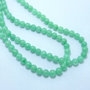 Perles rondes en aventurine verte naturelle, brin de 15 pouces, perles de pierres précieuses en vrac pour la fabrication de bijoux - Product Image 5