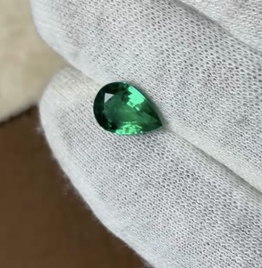 Gema de Esmeralda Verde Natural con Corte de Pera para Colgante, Suministro de Gemas Sueltas para Joyería Panna - Product Image 4
