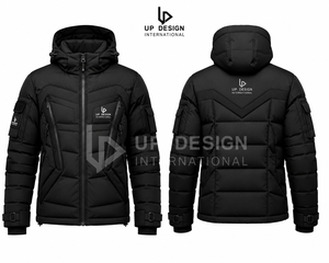 Chaqueta de Invierno Acolchada con Capucha para Hombre, Impermeable, Aislada, Estilo Parka, Fabricante OEM ODM - Product Image 3