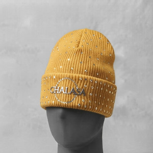 Men Women wholesale Custom jacquard Winter Tie-Dye Knit <b>Beanie</b> <b>Hat</b> Acrylic Warm <b>Slouchy</b> Skull Cap with Leather Patch - Product Image 2