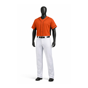 Custom Baseball Uniform Set <b>Button</b> Up Baseball Jersey and Pants Breathable Quick Dry Team Kit OEM ODM Private Label Manufacturer - Product Image 1