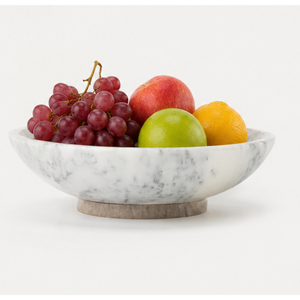 Cuenco de Mármol Blanco Natural, Cuenco de Piedra de Lujo para Frutas, Centro de Mesa Moderno, Cuenco Decorativo para Mesa de Comedor, Sala de Estar - Product Image 4