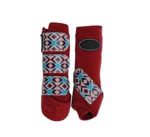 Custom Logo Printed Professional Racing Horse Ankle <b>Boots</b> Neoprene Fabric Luxury Lightweight Breathable High Horse - Product Image 2