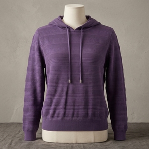 Pull à capuche en tricot texturé de style décontracté (P8T26102) - Product Image 2