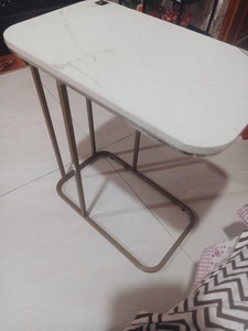 Heavy Duty Iron Metal <b>Side</b> <b>Table</b> with Display Stand for Living Room <b>Sofa</b> C Type <b>Table</b> or Bed <b>Side</b> Stand Backless Design - Product Image 3