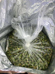 Venta al por mayor: Okra verde frita crujiente, snack vegetal, adorno para ensaladas, arroz y comidas, bolsa de 500g - Product Image 3