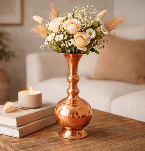 Wholesale Luxury Copper Antique Modern Flower <b>Vases</b> for Home Decoration Aluminium Flower <b>Vase</b> Large Size Designer Flower Pot - Product Image 4