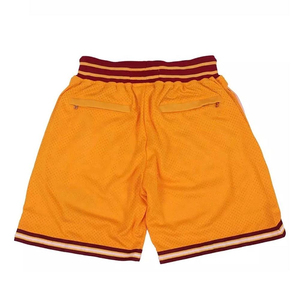 Shorts de basketball vintage personnalisés pour hommes, broderie Tackle Twill, double couche de maille, streetwear, 100% polyester, séchage rapide, 5 pouces - Product Image 2
