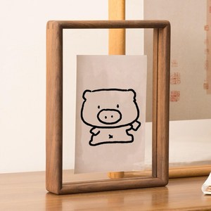 Rustic Walnut <b>Wood</b> Photo <b>Frame</b>, Solid Hardwood <b>Picture</b> <b>Frame</b>, Anniversary Gift - Product Image 3