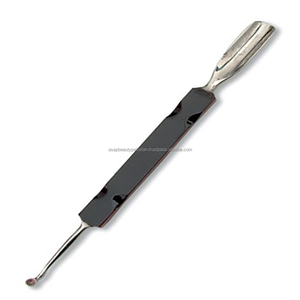 Pousse-cuticules double-embout réutilisable en acier inoxydable ASAP, outil de manucure avec dissolvant de vernis à ongles, écologique, logo personnalisé - Product Image 4