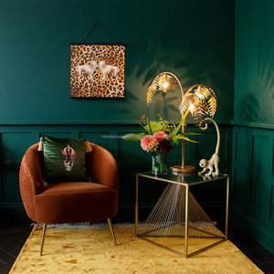 Kim Loại Dây Thiết Kế Hình Chữ Nhật Bảng Với Glass Top Trang Trí Nội Thất Đồ Nội Thất Cho Phòng Khách Đồ Nội Thất Đơn Giản Và Hấp Dẫn Bảng - Product Image 2