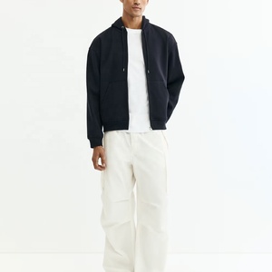 Sudadera con capucha personalizada para hombre con cremallera, manga larga, estilo casual, con bolsillo canguro, ropa urbana, fabricante OEM, ODM - Product Image 4