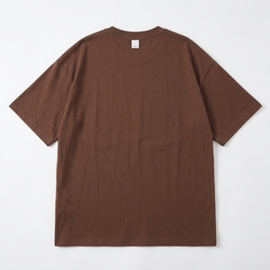 เสื้อยืดคอกลมแขนสั้นทรงโอเวอร์ไซส์สำหรับผู้หญิง สีพื้น ผ้าเจอร์ซีย์ผสมสแปนเด็กซ์/โพลีเอสเตอร์ ระบายอากาศได้ดี ยับยาก แห้งเร็ว - Product Image 6