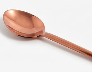 Ensemble de couverts en cuivre de haute qualité avec cuillère, fourchette, couteau à beurre et cuillère à dessert pour la cuisine et la table - Product Image 2