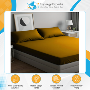 In Depth Experience Manufacturing Top Class Quality Modern Style 130 GSM 4 Pcs Polyester Bedsheet <b>Set</b> for Bulk Buyers - Product Image 5