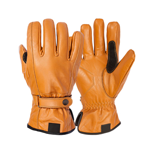 Guantes de Esquí Térmicos de PU Marrón, Resistentes al Viento, Impermeables, Transpirables, de Secado Rápido, con Cierre de Velcro, para Esquí de Montaña, Actividades al Aire Libre, Invierno - Product Image 1